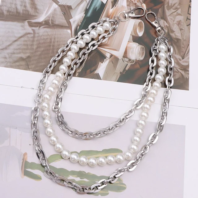 Alt view image 2 of 7 - Wallet Chain Pants Chains for Men Women - 3 Layer Multi-Layer Hip Hop Punk Rock Chains with Pendants for Jeans, Bags, Accessories