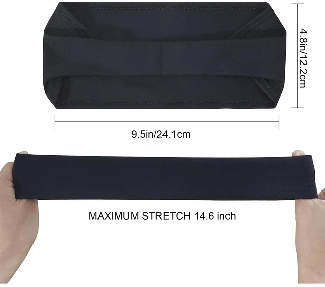Alt view image 2 of 6 - 3Pack Sports Headbands for Men Women, Moisture Wicking Workout Headband, Sweat Headbands for Running, Cycling, Skiing, Gym, Tennis, Golf, Camping