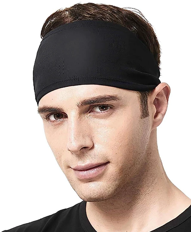 Alt view image 5 of 6 - 3Pack Sports Headbands for Men Women, Moisture Wicking Workout Headband, Sweat Headbands for Running, Cycling, Skiing, Gym, Tennis, Golf, Camping