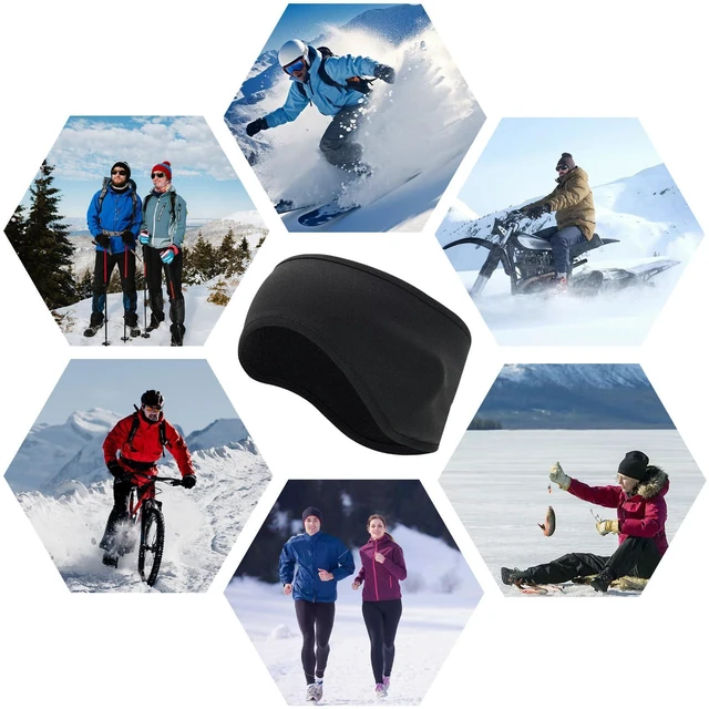 Alt view image 7 of 7 - Renil Ear Warmers for Men and Women & Ear Warmers for Cold Weather Headband (Black)