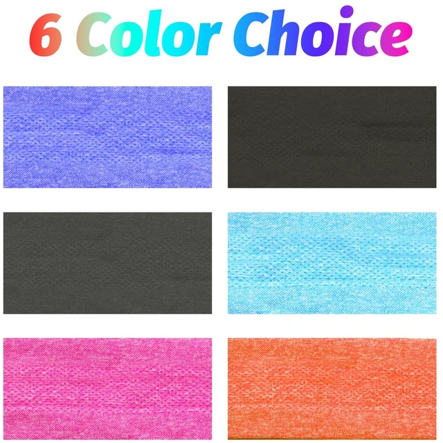 Alt view image 5 of 6 - Avxdbr 6 Pack Workout Headbands Sport Headband Sweat Headbands for Women | Men Women Multicolor Non Slip Stretchy Sweatbands for Sports Athletic Running Yoga