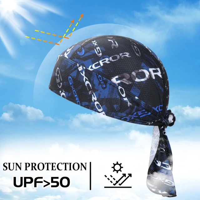 Alt view image 4 of 7 - GXCROR Cooling Do Rags for Men Sports Bandanas Cap Skull Caps for Men Breathable Women Skull Cap Helmet Liner Cycling Hat Durags for Outdoor Activities