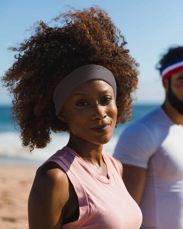 Alt view image 5 of 6 - Suddora Workout Headband for Men and Women, Moisture-Wicking Athletic Sweatband, Lightweight Cotton Terry Cloth Bands for Basketball, Tennis, Football, Gym, Running, Cosplay & Costumes (Grey)