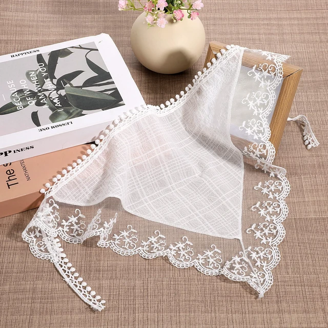Alt view image 7 of 7 - MSHHDK Cute Stylish Lace Hair Bandana Hair Scarf Headband Women | Boho Triangle Bandana Turban, Non Slip Hairs Soft Head Coverings, for Hairs Styling Summer Accessories