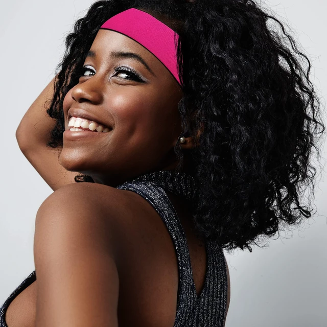 Alt view image 3 of 4 - 3Pcs Elastic Bands for Wigs: Lace Melting Front Wig Grip, Baby Hair Control, and Edge Laying Headband, Pink + Black, Wig Accessories