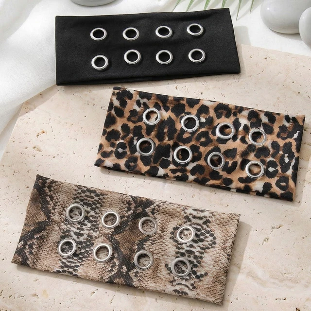 Alt view image 5 of 7 - NNCEVM 3Pcs Headbands for Women Wide Hairband Cute Hair Accessories | Thick Headband Soft, Stretchy Y2K Style Accessories For Festivals, Outdoor, Gym