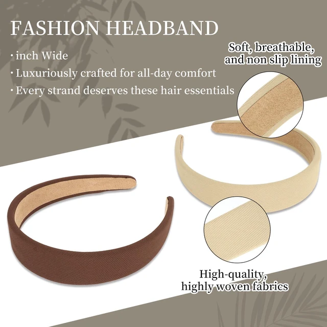 Alt view image 3 of 7 - Hotalisona Headbands for Women Non Slip Trendy 1 inch Wide Headbands, Elastic Hair Bands Fashion Accessories for Women Girls 4PCS