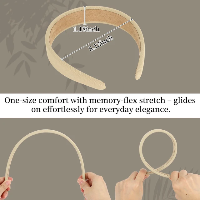 Alt view image 5 of 7 - Hotalisona Headbands for Women Non Slip Trendy 1 inch Wide Headbands, Elastic Hair Bands Fashion Accessories for Women Girls 4PCS