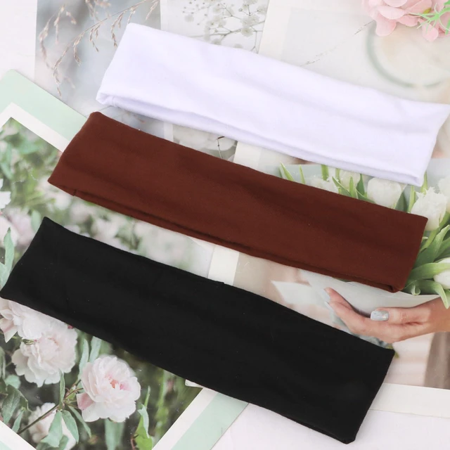 Alt view image 7 of 7 - CIEHER 6 Pack Sport Headbands for Women, Stretchy Knotted Headbands Hair Bands Hair Warp for Yoga Running Sports Daily - Soft Fabric & Non-Slip(Color A)