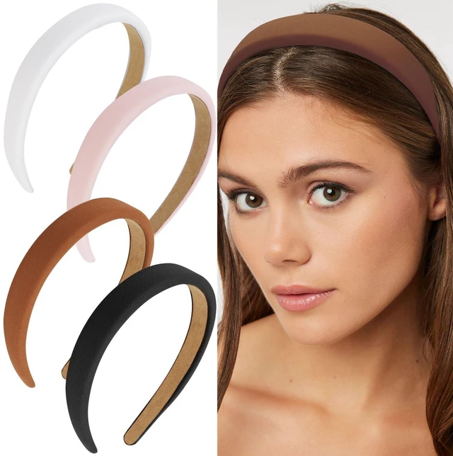 Main image of Wecoe Headbands for Women, 4 Pcs Thick Padded Fabric Head Bands | Matte fabric surface & soft inner base for versatile matching and cozy wearing
