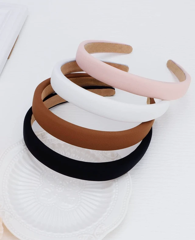 Alt view image 6 of 6 - Wecoe Headbands for Women, 4 Pcs Thick Padded Fabric Head Bands | Matte fabric surface & soft inner base for versatile matching and cozy wearing