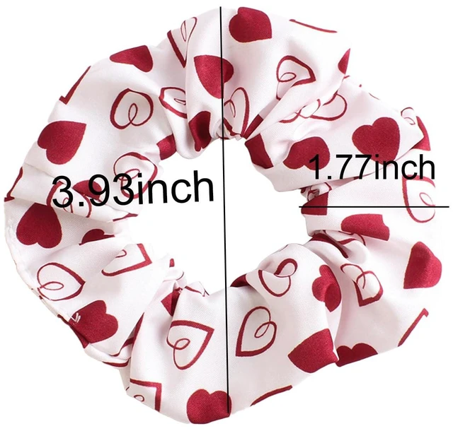 Alt view image 7 of 7 - Kxepoc 3PCS Valentine's Day Hair Tie for Women Hair Decor 3.93 Inch | Heart Lips Small Hair Ties Non Slip Elastics Ponytail Holder Hair Bands Parties Scrunchies