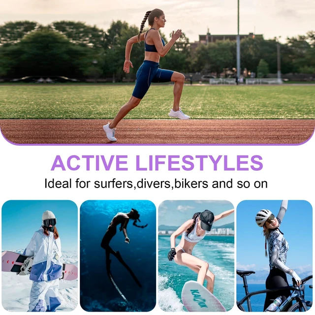 Alt view image 4 of 5 - YOcity Elastic Hair Ties for Beach Sports 4 Packs 16" No Tangle Spiral Ties Damage-Free Pony Tail Wraps for Thick Long Hair Swimming (4 Packs 16")