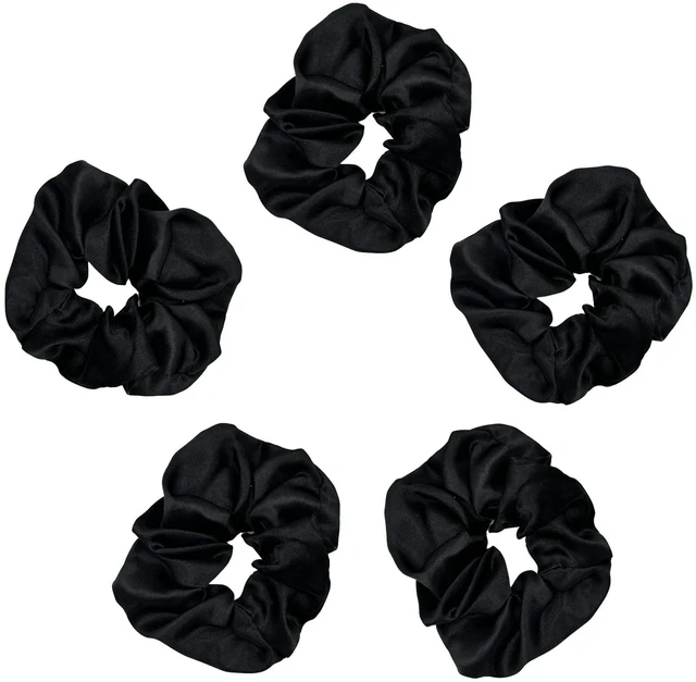 Main image of LLTGMV Satin Scrunchies, Softer than Silk, Hair Scrunchies for Frizz Prevention, Satin Hair Ties for Breakage Prevention and Gentle Style Preservation, Sleep and Night Scrunchie, 5 Pack, Blush