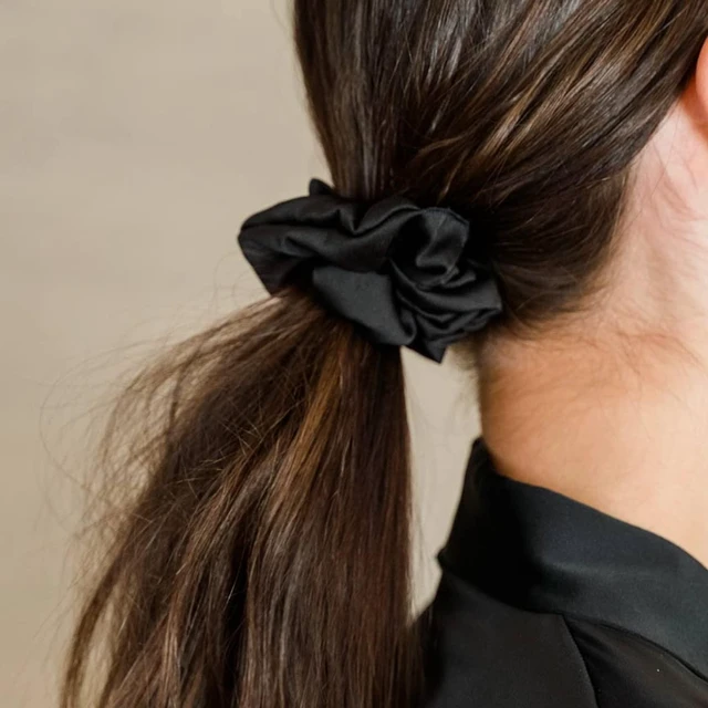 Alt view image 5 of 6 - LLTGMV Satin Scrunchies, Softer than Silk, Hair Scrunchies for Frizz Prevention, Satin Hair Ties for Breakage Prevention and Gentle Style Preservation, Sleep and Night Scrunchie, 5 Pack, Blush