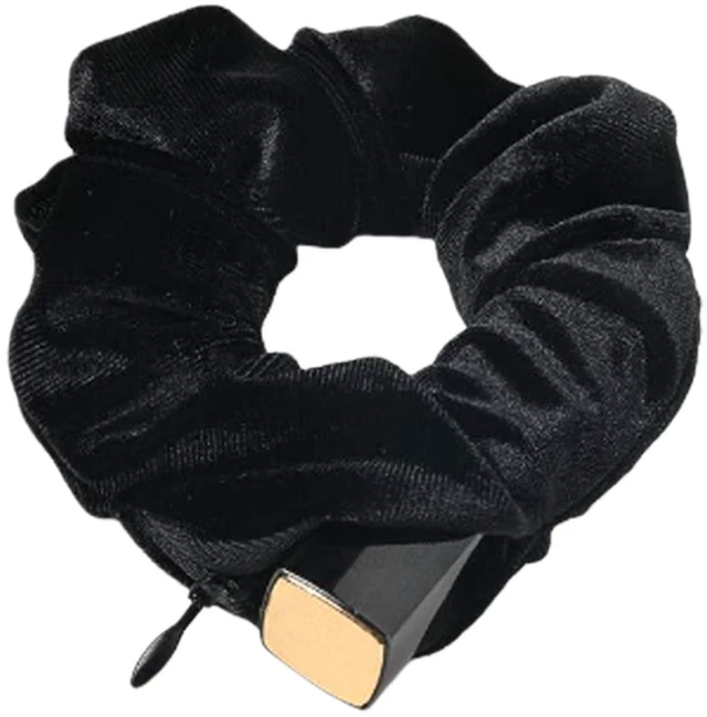 Main image of SUNEBOIZ Velvet Pocket Scrunchie Hair Tie - Secret Hidden Pouch for AirPods, Keys, Money, Travel & Gym Hair Accessory