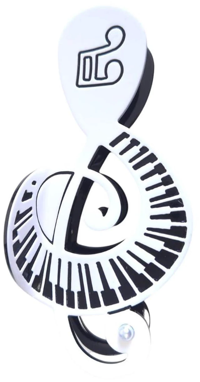 Main image of Funny Music Note Elements Hair Clips,Acetate Claw Clips for Women,1 count | Excellent texture, Comfortable to wear, Durable and stable, Novel Design Suitable for any Hair Type
