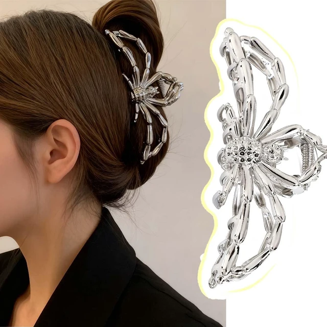 Main image of Spring Hair Claw Clips for Women Fancy Hair Clips for Styling Large Spider Claw Clip - LINMEIZAI Metal Hairclip Horror Hairclips Decorative Barrettes Cute Headwear Womens Hair Accessories