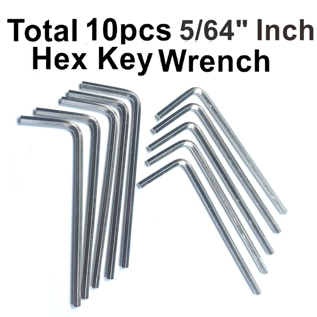 Alt view image 2 of 7 - ZDingTech 10pcs 5/64 Allen Wrench Sets,5/64" Hex Key Wrench Set,Allen Key Door Key L Shaped Hex Wrench Set with Long Arm.