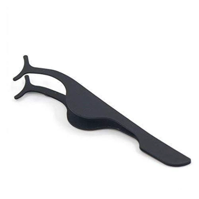 Alt view image 3 of 7 - EIAKE False Eyelashes Applicator Tool Eyelash Extension Tweezers Remover Clip Tweezers Nipper (Black)