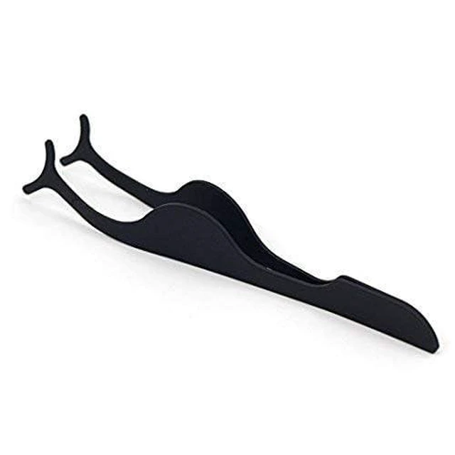 Alt view image 4 of 7 - EIAKE False Eyelashes Applicator Tool Eyelash Extension Tweezers Remover Clip Tweezers Nipper (Black)