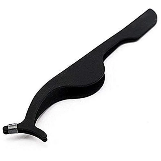 Alt view image 6 of 7 - EIAKE False Eyelashes Applicator Tool Eyelash Extension Tweezers Remover Clip Tweezers Nipper (Black)