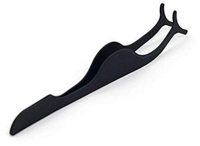 Alt view image 7 of 7 - EIAKE False Eyelashes Applicator Tool Eyelash Extension Tweezers Remover Clip Tweezers Nipper (Black)