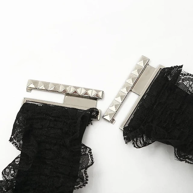 Alt view image 3 of 5 - Chaungfu Women Elastic Wide Belt Lace Stretchy Wide Waist Dress Belt Fashion Cinch Stretch Waistband Retro Trendy Ladies Belt White Wrap Waist Belt, 63x8cm