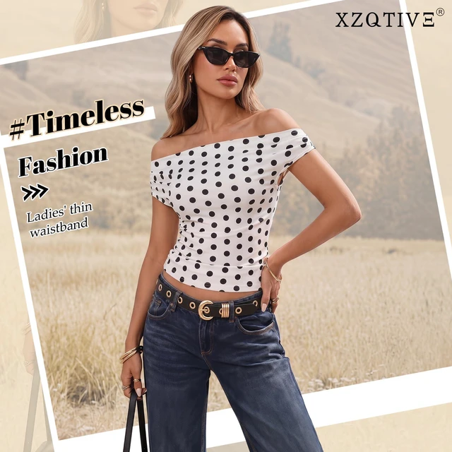 Alt view image 2 of 7 - XZQTIVE Women's Skinny Leather Belt for Jeans Pants Fashion Thin Waist Belt with Gold or Silver Buckle