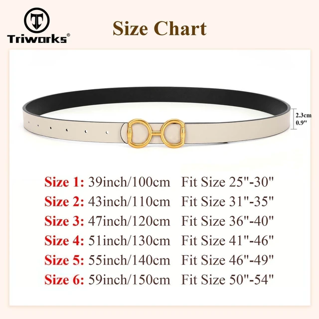 Alt view image 6 of 7 - TRIWORKS Women Reversible Leather Belt for Jeans Pants,Fashion Gold Buckle Ladies Dress BeltB-Black/Beige