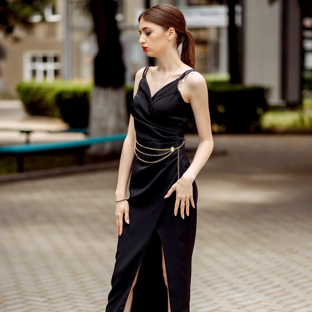 Alt view image 6 of 7 - Multilayer Metal Waist Chain Belt for Women, Fashion Adjustable Gold Belts for Woman Body Belly Chain for Women Dress Jeans Trousers Western Accessories for Female Gift for Friends Lover