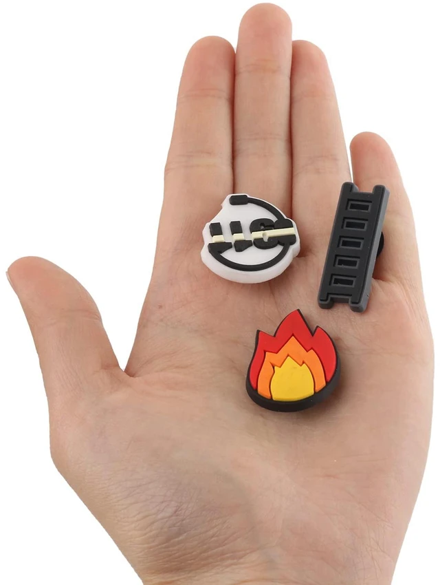 Alt view image 2 of 7 - mortd Fireman Theme Shoe Decoration Charms, 16PCS Firefighter Fire Truck Fire Extinguisher Fire Hydrant Charms for Shoe Wristband, PVC Shoe Charms for Decor Party Favor Adults Holiday Birthday Gifts
