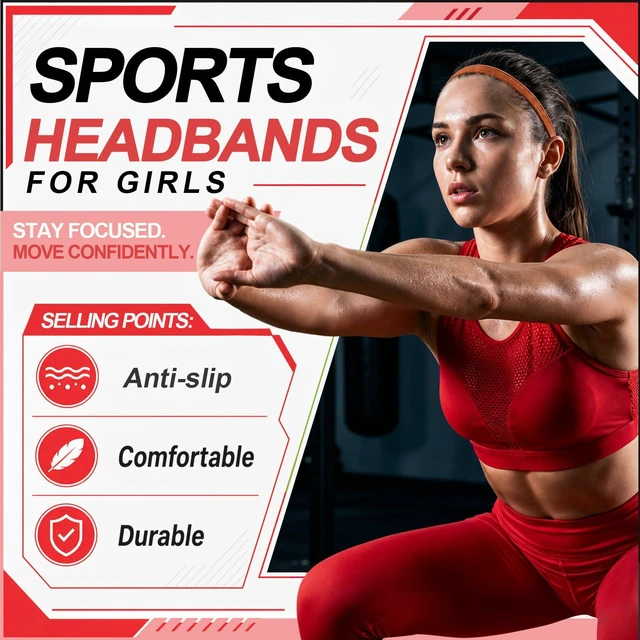 Alt view image 6 of 7 - Sumind Thick Non-Slip Elastic Sport Headbands, Elastic Silicone Grip Exercise Hair and Sweatbands for Yoga (Brown Tones,4 Pieces)