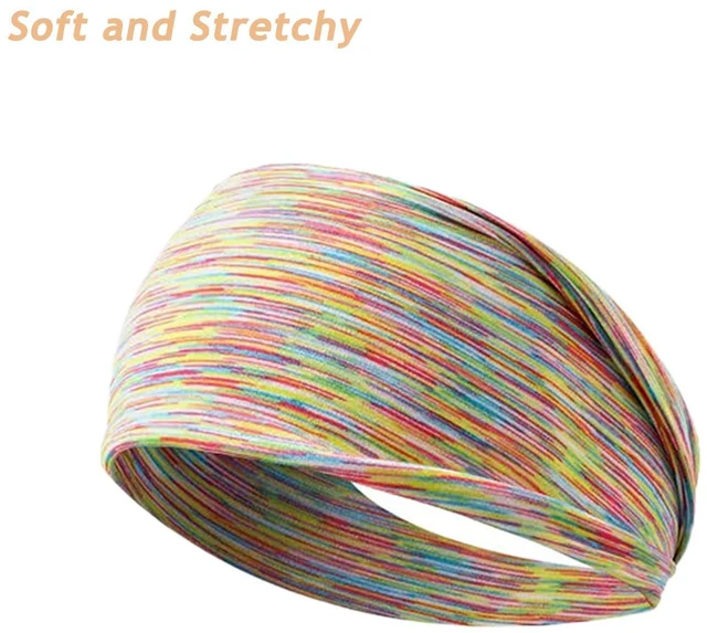 Alt view image 3 of 4 - Tress 03 Headbands for Women Non Slip Wide Sweat Band for Women Sweatbands Fashion Running Headband Elastic Soft Sports Stretchy Headbands for Makeup, Exercise, Gym, Yoga, Workout, 5pcs