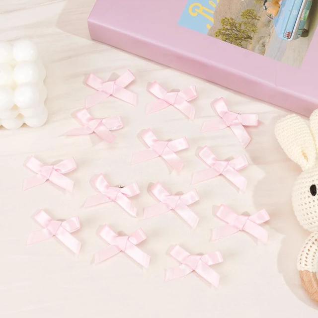 Alt view image 2 of 7 - Ayesha 25PCS Pink Bow Clips Tiny Hair Bow Cute Hair Accessory for Girls | Hair Clips | Non-slip | Without Pulling or Snagging | Pink Hair Accessories