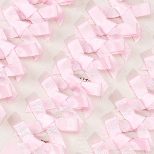 Alt view image 7 of 7 - Ayesha 25PCS Pink Bow Clips Tiny Hair Bow Cute Hair Accessory for Girls | Hair Clips | Non-slip | Without Pulling or Snagging | Pink Hair Accessories