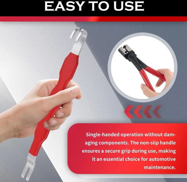 Alt view image 6 of 7 - Electrical Disconnect Pliers for Cars,Heavy Duty Connector Removal Tool | Non-Slip Dual-Head Design,Hose Clamp & CV Boot Clamp Use,Connector Separator Tool for Auto Electricals