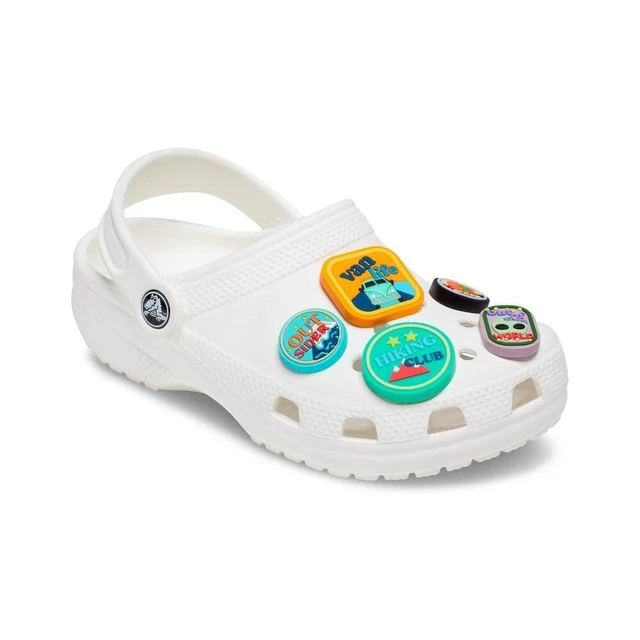 Alt view image 2 of 2 - unisex adult Jibbitz 5-pack Travel | Jibbitz Shoe Charms, Adventure Patch, Small US
