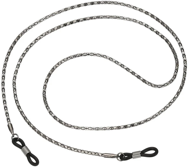 Main image of PATIKIL Eye Glasses Holders Around Neck, Black Hollow Chain Eyeglasses Strap Fashion Stylish Beaded Lanyard Glasses Chain for Women Sunglasses Old Lady Glass, 1 Pcs