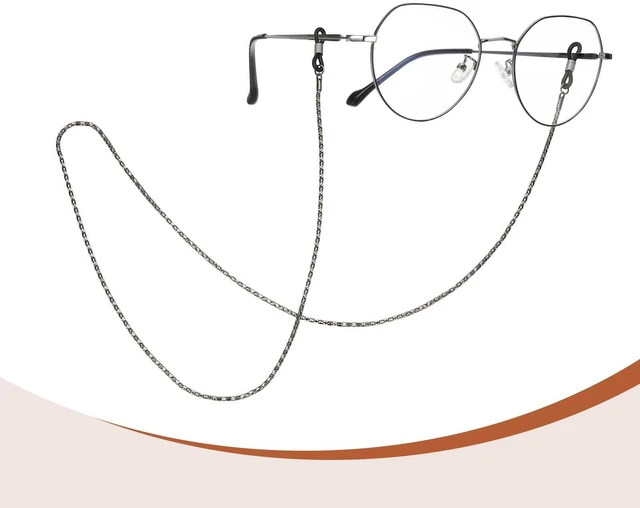 Alt view image 3 of 6 - PATIKIL Eye Glasses Holders Around Neck, Black Hollow Chain Eyeglasses Strap Fashion Stylish Beaded Lanyard Glasses Chain for Women Sunglasses Old Lady Glass, 1 Pcs