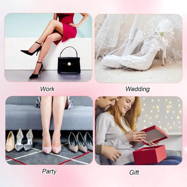 Alt view image 7 of 7 - Mikovivi 2pcs Rhinestone Bow Shoe Clips, Decorative Shoe Clips for Women Detachable Sparkling Rhinestone Shoe Charm Bow Shoe Buckles Accessories for Heels Dress Shoes Wedding (Silver)