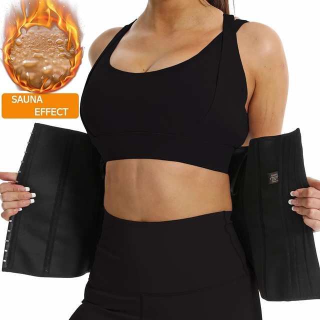 Alt view image 3 of 6 - Vigorix Waist Trainer for Women Sport Workout Tummy Control Corset Girdle, Waist Cincher Slim Body Shaper (Medium) Black
