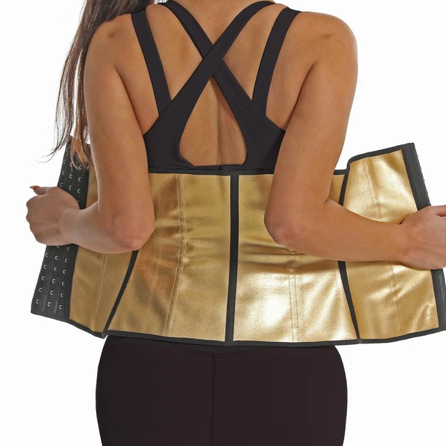 Alt view image 4 of 6 - Vigorix Waist Trainer for Women Sport Workout Tummy Control Corset Girdle, Waist Cincher Slim Body Shaper (Medium) Black
