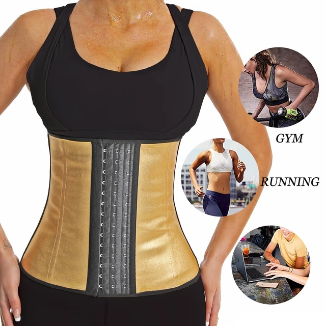 Alt view image 6 of 6 - Vigorix Waist Trainer for Women Sport Workout Tummy Control Corset Girdle, Waist Cincher Slim Body Shaper (Medium) Black