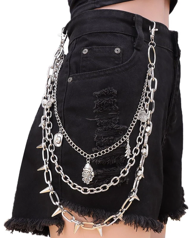 Alt view image 2 of 7 - Pants Chain for Women Layered Jean Waist Accessory Hip Belt Wallet Chain Jewelry for Jeans Skirts Y2K Punk Outfit