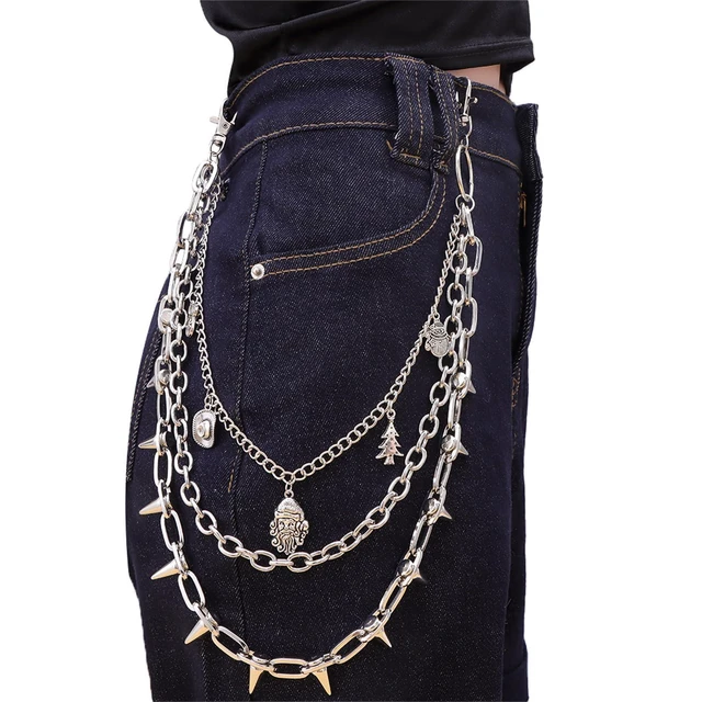 Alt view image 3 of 7 - Pants Chain for Women Layered Jean Waist Accessory Hip Belt Wallet Chain Jewelry for Jeans Skirts Y2K Punk Outfit