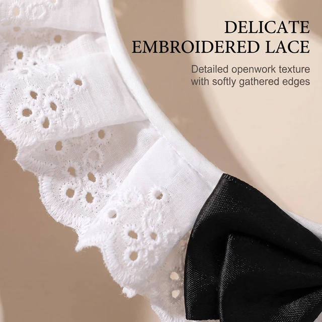 Alt view image 2 of 7 - Jinshining Black Women Girls for Lolita Headband Lace Bow Hair Band Maid Anime Cosplay Headwear Ribbon Bowknot Cute Hair Band Party Hair Accessories Women's Fashion Headbands Maid's Headband