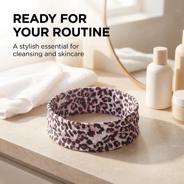 Alt view image 4 of 7 - Junfamilee Purple Fashion Women Leopard Print Cross Elastic Headband Gym Hairband Hair Women's Fashion Headbands, Hair Accessories