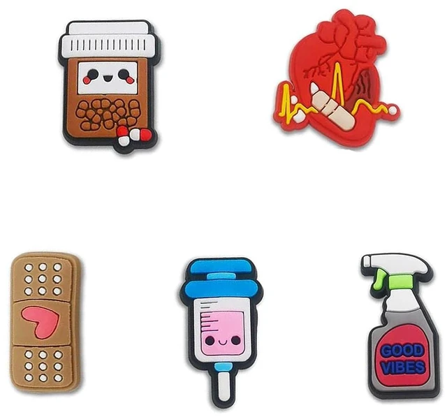 Alt view image 4 of 6 - BOWNDY Medical Nurse Decoration Charms,Cute Charm Gift for Toddler Girls Kids Teens Women Adults,PVC Different Charms fit for Clog-Print Shoe Decoration