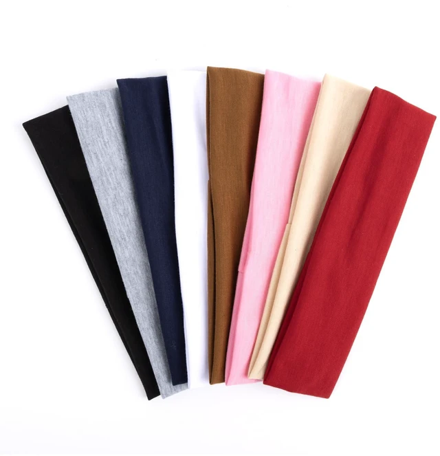 Main image of 8pcs Headbands for Women Non Slip - Soft Women's Fashion Headband | Sports Head Bands Elastic Hair Bands for Daily, Workout, Yoga & Running (Multicolor-1)